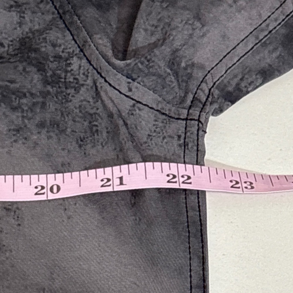 Affliction Black Label -‎ Grey Acid Wash Skull Graphic Button Down Shirt Medium - Picture 7 of 11